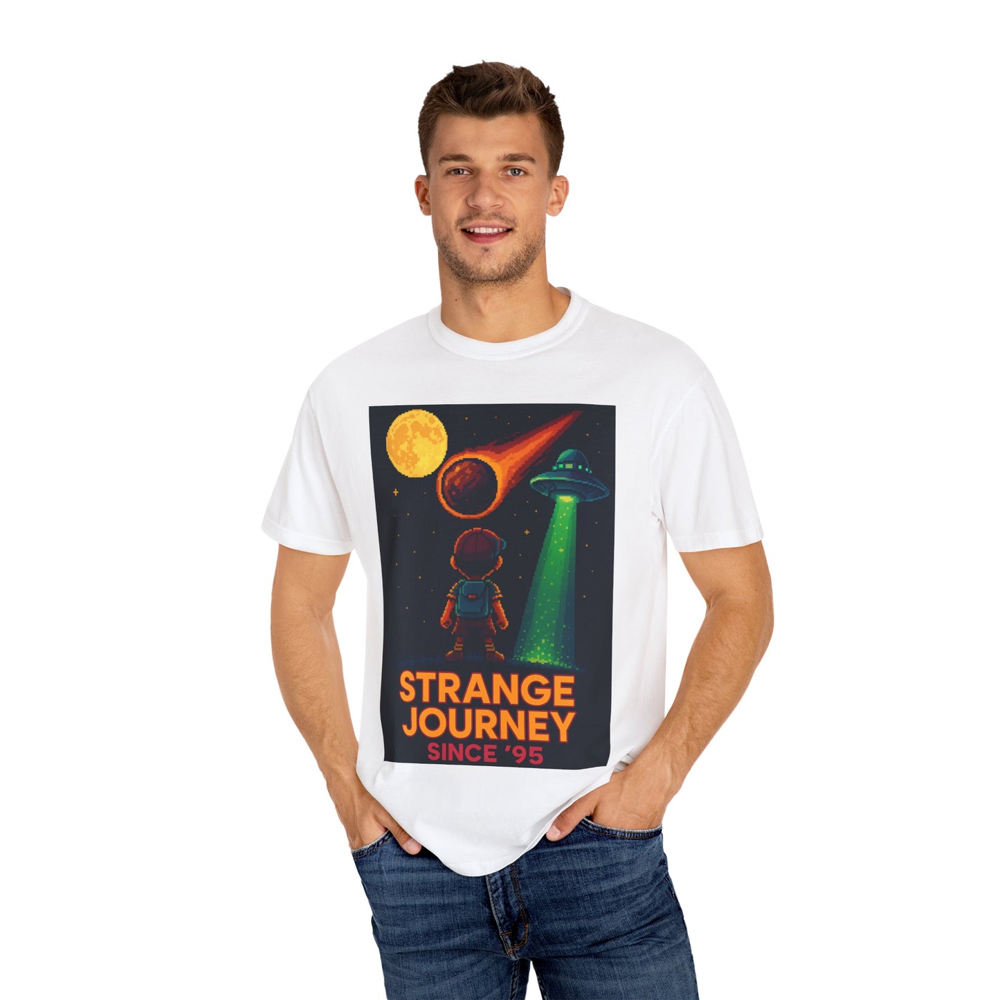 Strange Journey Since '95 – Cosmic Quest Tee