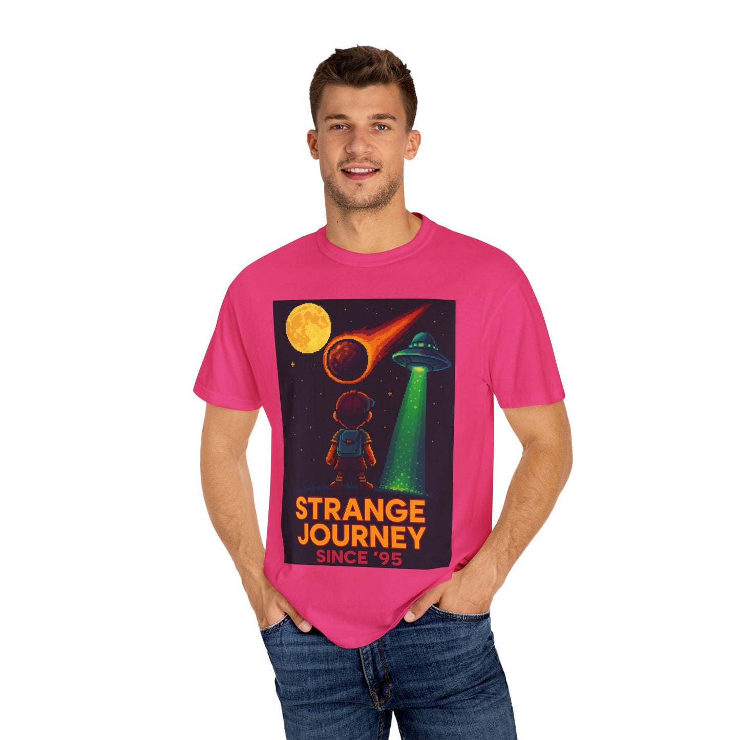 Strange Journey Since '95 – Cosmic Quest Tee