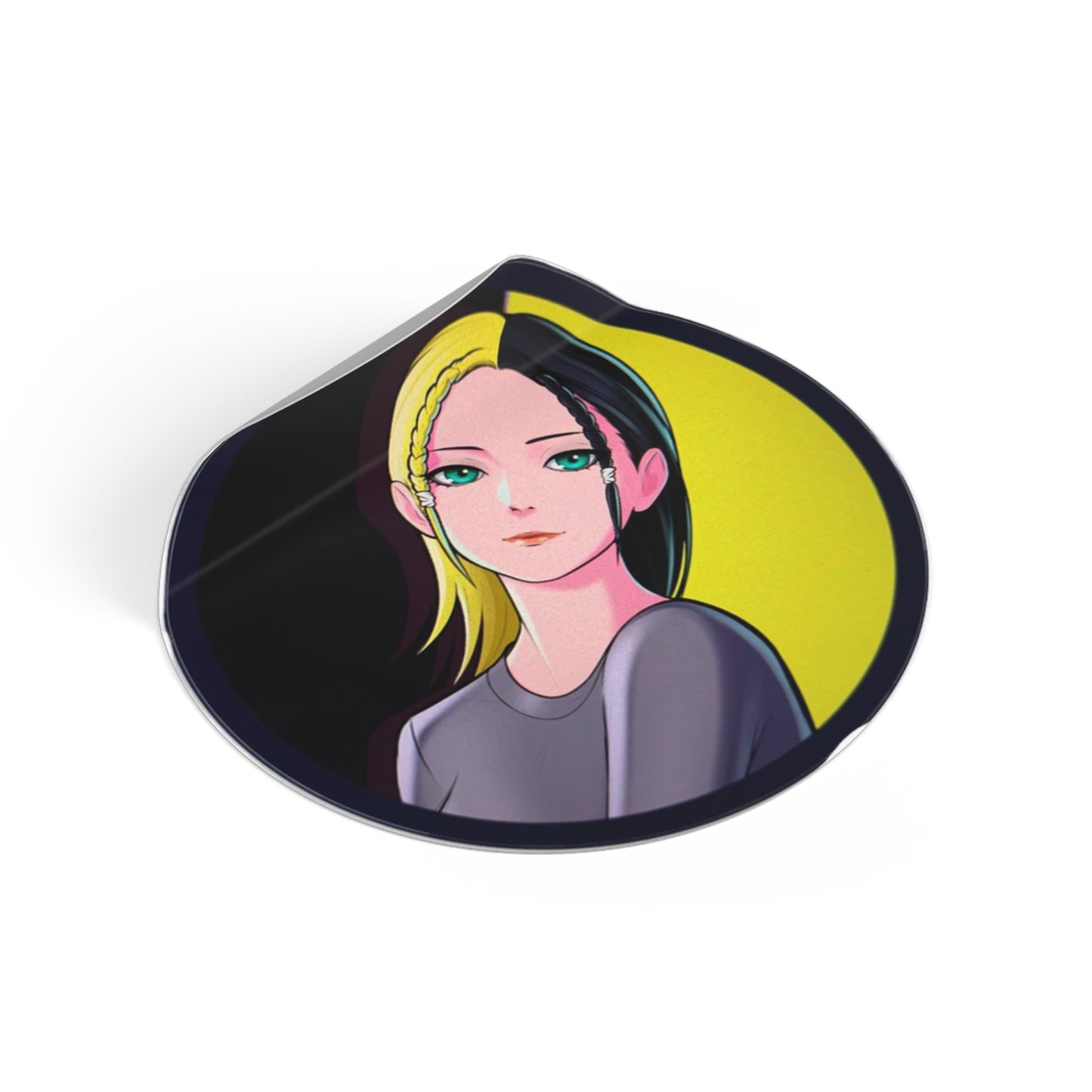 Cool Anime-Inspired Round Vinyl Stickers - Unique Art for Personal Expression