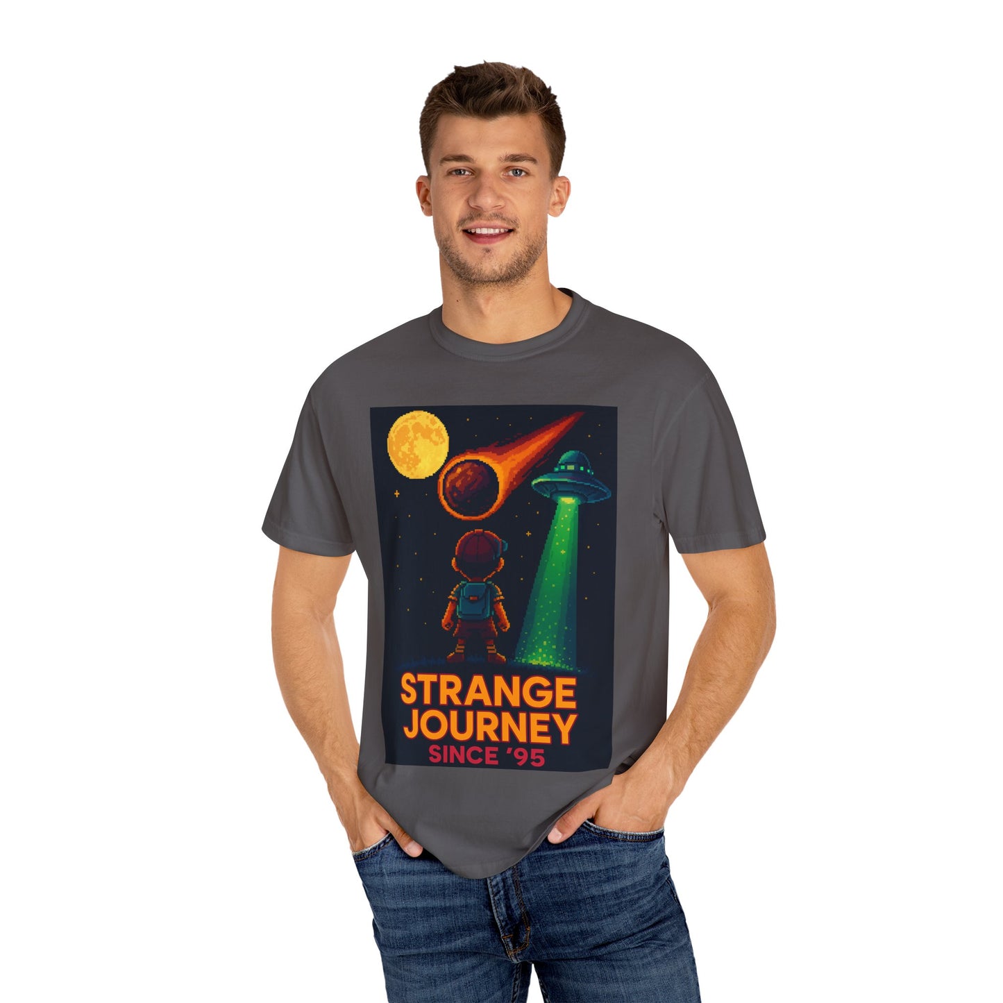 Strange Journey Since '95 – Cosmic Quest Tee