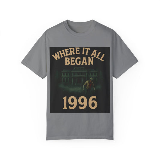 Where It All Began – 1996 Survival Horror Mansion Tribute Tee